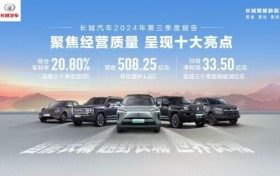长城汽车2024年三季度财报：揭秘高质量发展的“长城密码”